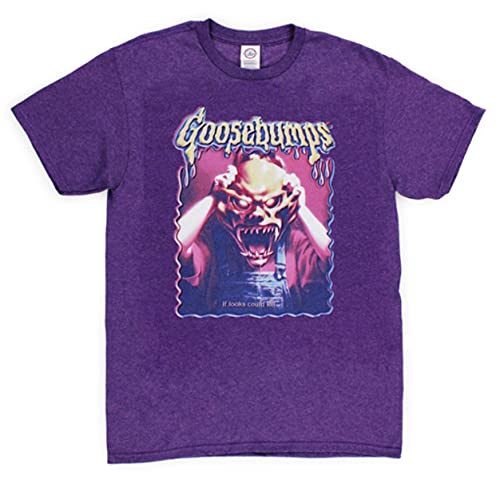 Goosebumps Books - R. L. Stine - The Haunted Mask - If Looks Could Kill - Graphic T Shirt - Adult Unisex (Medium) Purple