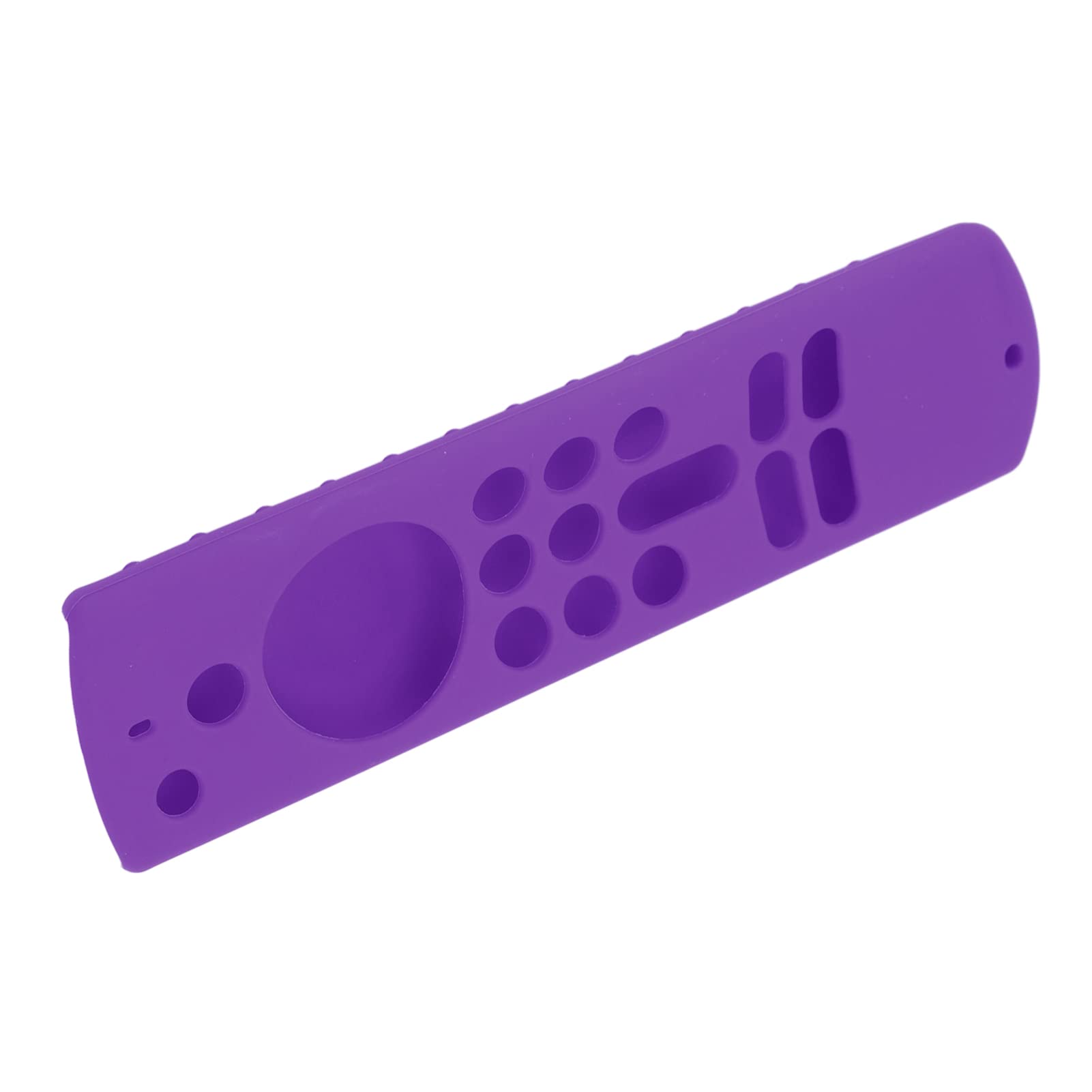 Fernbedienungs-Silikonhülle für TV Stick, Fernbedienungshülle für TV Stick für rutschfeste Silikon-Schutzhülle mit Trageband der 3. Generation (Lila Set)