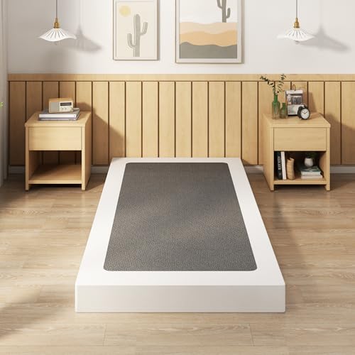 EMODA 5 Inch Twin Box Spring Bed Base, 1500 lbs Heavy Duty Metal Mattress Foundation with Fabric Cover, Easy Assembly by EMODA - Image 8