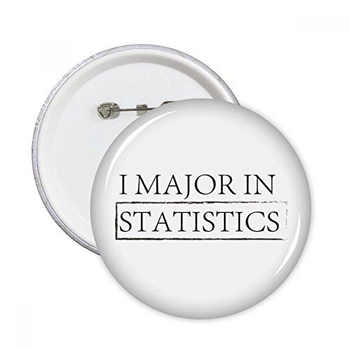 Badge rond statistics bouton épingle décoration vêtements cadeau original lot de 5 xl