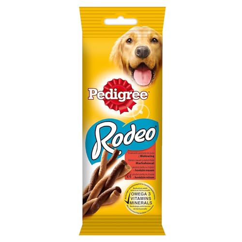 Pedigree Rodeo Leckerli für ausgewachsene Hunde Aller Rassen mit Rindfleisch 20 x 70g