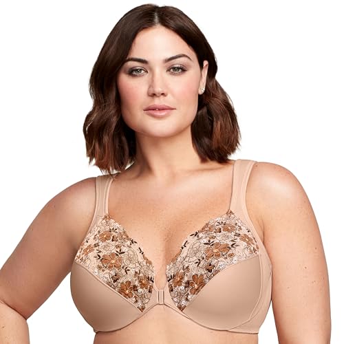 Image of Glamorise Full Figure Plus Size Wonderwire Front-Closure Bra Underwire #1245