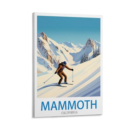 Toile vintage Mammoth California - Habillez vos murs vides avec élégance 60x90 cm