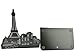 Winterworm® One Pair Vintage Fashion European Architecture Style Thickening Iron Library School Office Home Study Metal Bookends Book End (Paris Eiffel Tower)