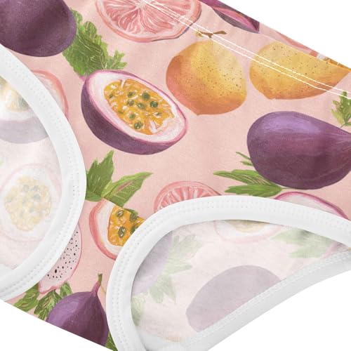 Wusikd Passion Fruits Pink Girls' Underwear Cotton Girls Briefs Soft Toddler Underwear 2T4