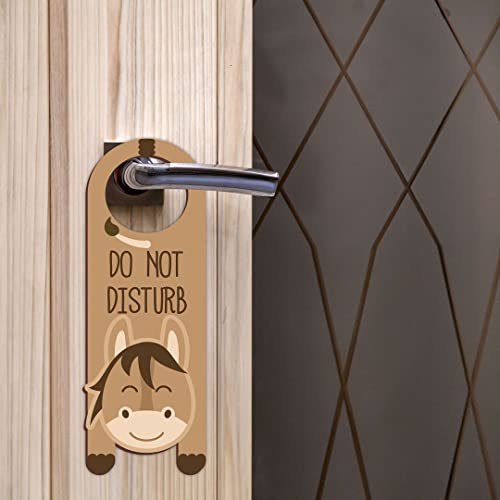 Image of CVANU Do Not Disturb Wooden Door Sign Hanger Size(24cm x 8.5cm) cv72