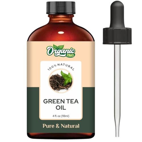 Image of Organic Zing Green Tea (Camellia sinensis) Oil | Pure & Natural Carrier Oil for Skincare, Hair Care & Massage - 118ml /3.99fl oz