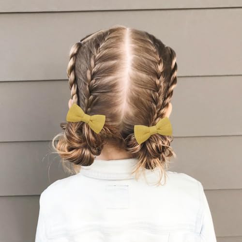 50PCS Fully Lined Tiny Hair Bow Clips for Infants and Toddlers - Perfect Bow Gifts for Girls