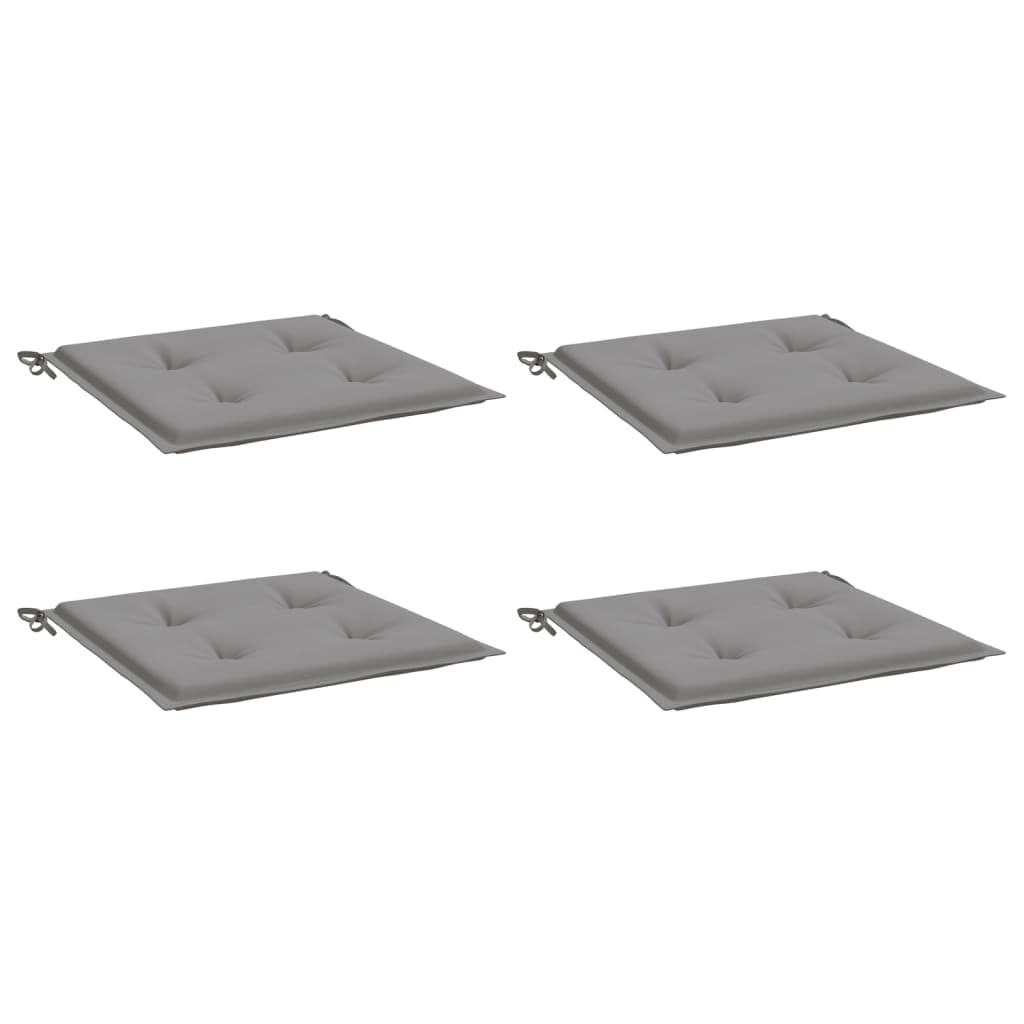 vidaXL Cuscini per Sedia 4 pz Grigi 50x50x3 cm in Tessuto Oxford