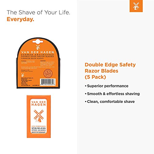 Van Der Hagen Safety Blades 5 Count (Pack Of 1) #TOP3