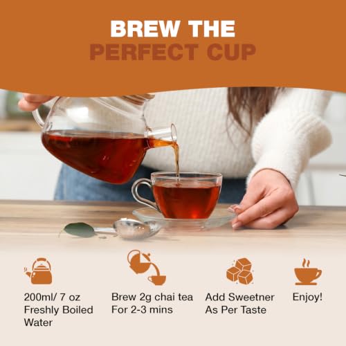 Image of HANDPICK Chai Tea Loose Leaf(12oz|150+ Cups) Delicious Indian Masala Chai