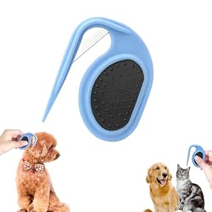 Inralimot Pet Knotting Comb – Knotting Comb for Dog Pet Grooming Brush, Knotting Comb for Cats, Pet Dematting Comb Knotting Combs Hair Removal, Pet Grooming Combs Dematting Tools (Blue)