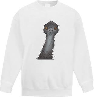 Azeeda 'Emu Face' Kid's Sweatshirt/Jumper (14-15 Years) (KW00100452)