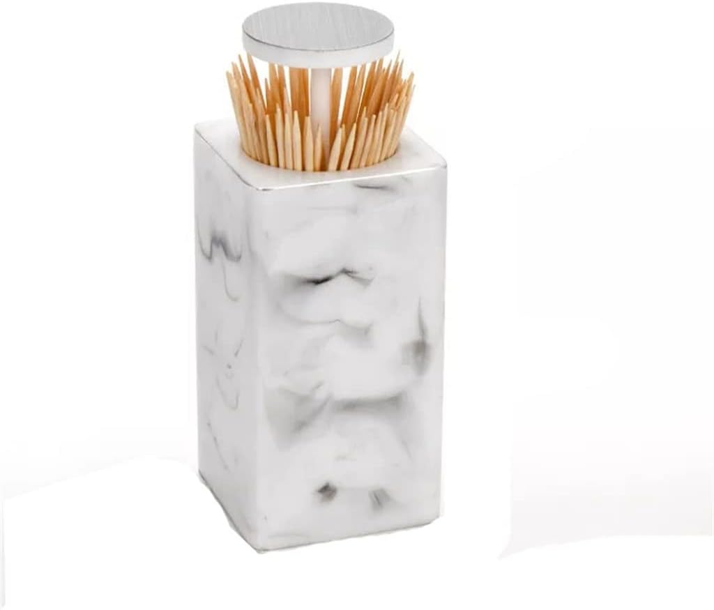 Toothpick Box, Toothpick Holder,Toothpick Dispenser,Household Toothpick Canister Cotton Swab Box Living Room Toothpick can Hotel Restaurant