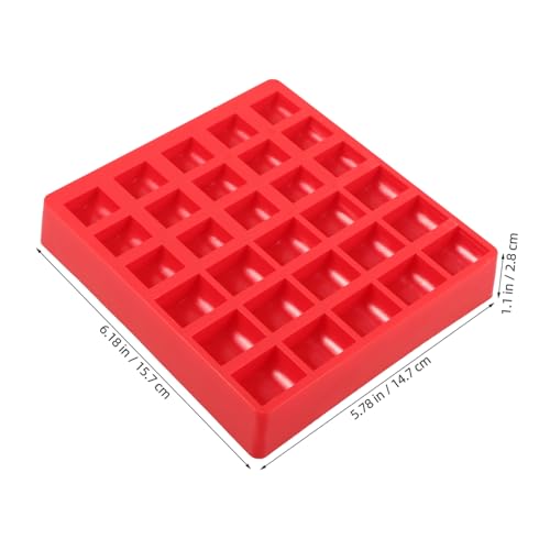 Caja organizadora de monedas rojas paquete 2 piezas miniatura 2