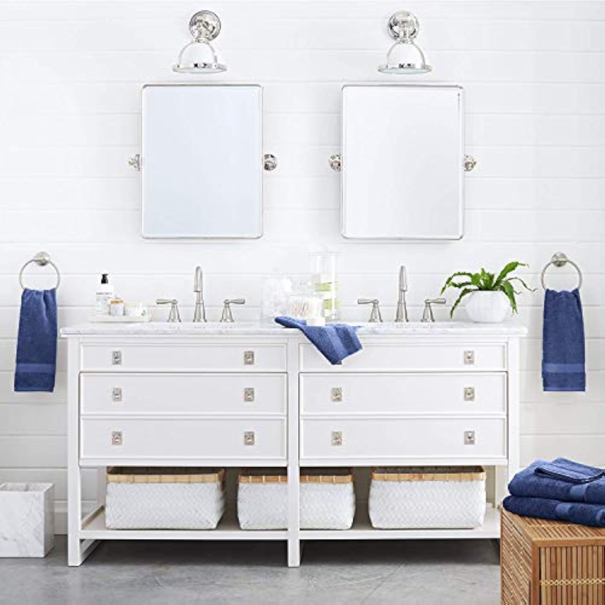 Luxurious 6 Pcs Terry Cotton Towel Set, Sky Blue