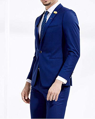 Botong Slim Fit Royal Blue Wedding Suits 2 Pieces Men Suits Import It All