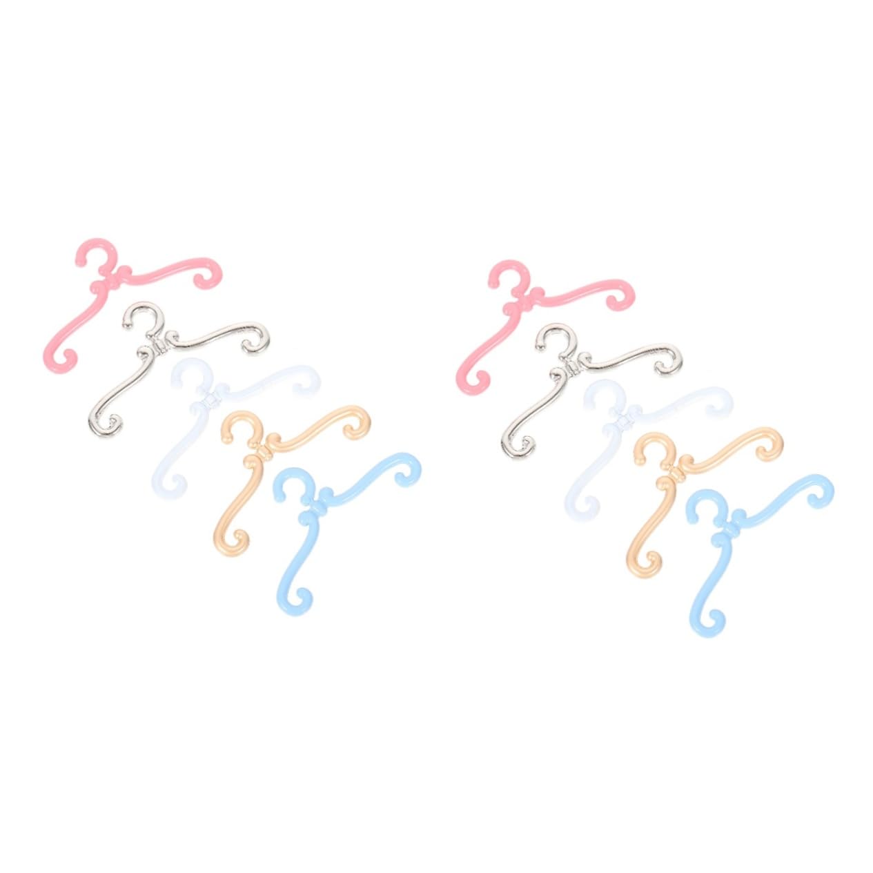 BESPORTBLE 2sets 25pcs Mini Doll Hangers Chic Doll Clothing Hangers and for Displaying Outfits 25pcs*2