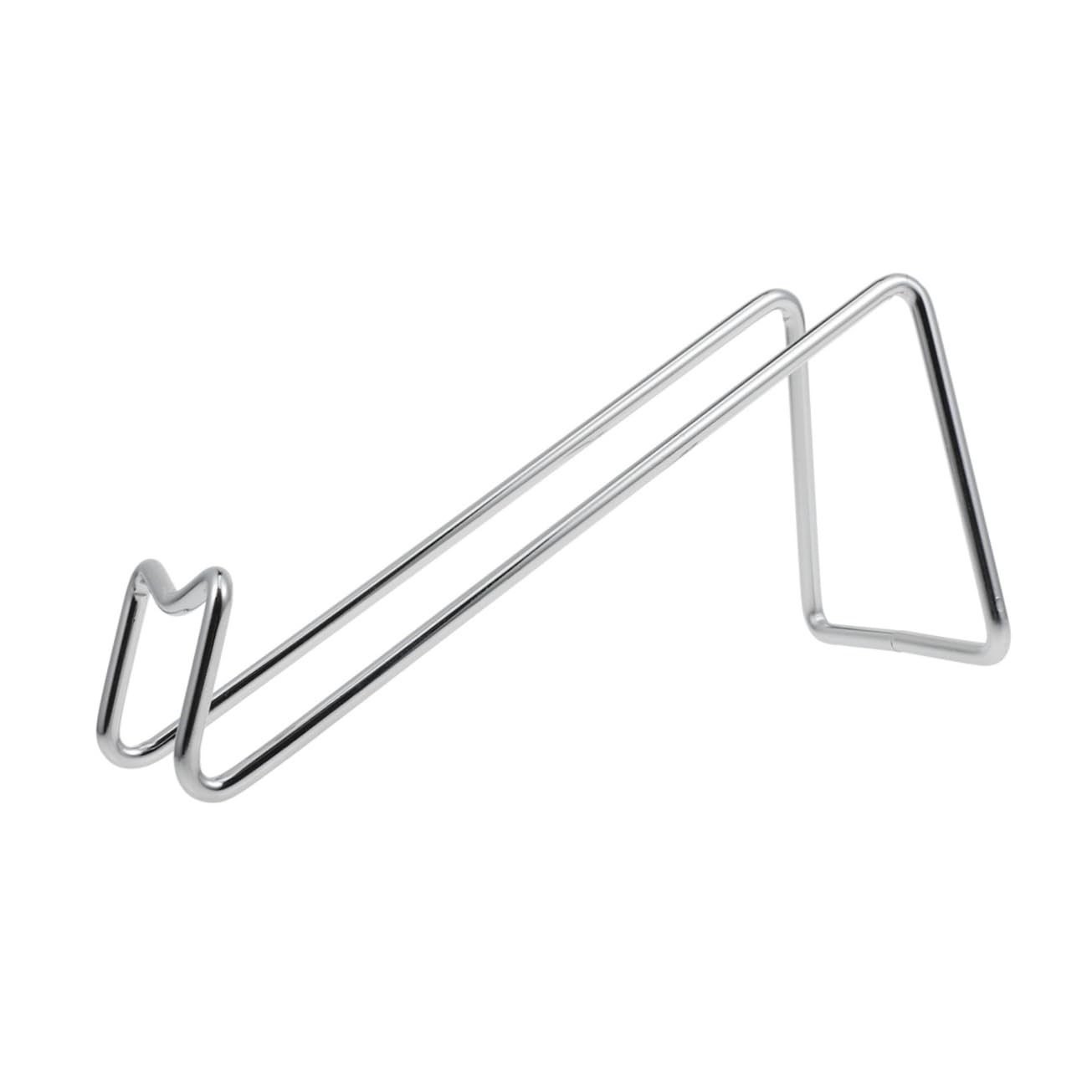 Cabilock Wrought Iron Wine Rack for Countertops Stylish Bright Silver Bottle Holder Stand for Wine Beer and Phone Storage for Kitchen and Bar Decor