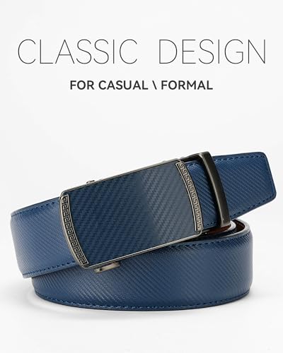 Image of MILORDE Men's Leather Ratchet Belt - 35mm - Customizable Fit