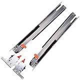 Pair of Salice Progressa 21" (533mm) Undermount Soft Close Kitchen Drawer Slides for 1/2" to 5/8" Material, 120lb Load Capacity, Full Extension Ball Bearing Drawer Slides - G5U6S533XXF6