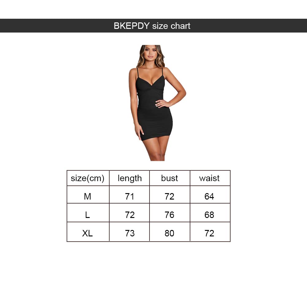 Vestito Donna Spaghetti Abito Aderente Corto Elegante da Cerimonia Vestiti Estivi con Cinturino Abiti Drappeggiato Scollo a V Vestito Elasticizzato per Feste Cocktail