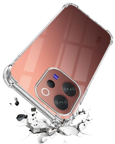 Image of Jkobi Shockproof Crystal-Clear Back Case for Vivo V70 | Vivo V70 Elite 5G (Anti Yellow Case | Drop & Camera Protection | Hard Polycarbonate)