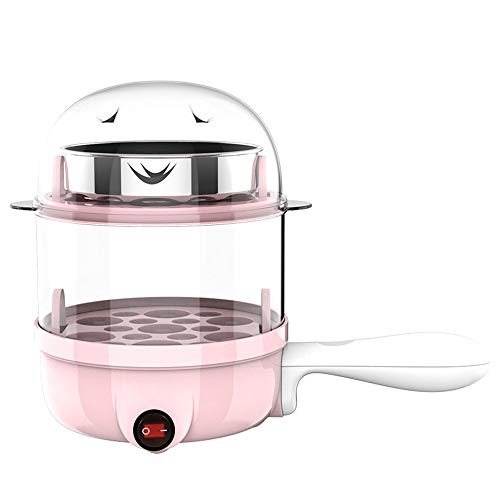 S.N Electric Egg Boiler and Poacher，for Hard or Soft Boiled, Poached, Omelets and Steamed Foods with Auto Shut Off Feature and 2 Tiered