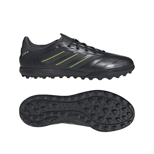 adidas Unisex COPA Pure III League Turf Football Boots, Core Black/DGH Solid Grey/Lucid Lemon, 46 EU – Ansicht 5