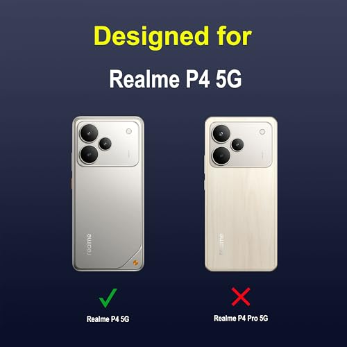 Image of Zapcase Back Case Cover for Realme P4 5G | Compatible for Realme P4 5G Back Cover | Liquid Silicon Magic Case with Camera Protection | Sapphire
