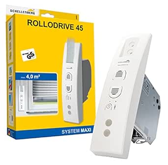 Schellenberg 22638 Rollodrive 45, Motor eléctrico para Cintas de persianas con Temporizador automático