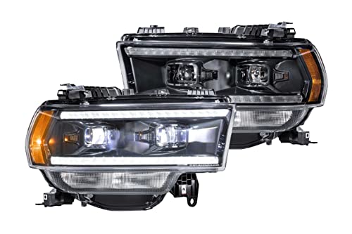 Morimoto XB Hybrid LED Headlights Fits Dodge Ram 2500/3500 2019+, Plug and Play Headlight Assemblies (LF704)