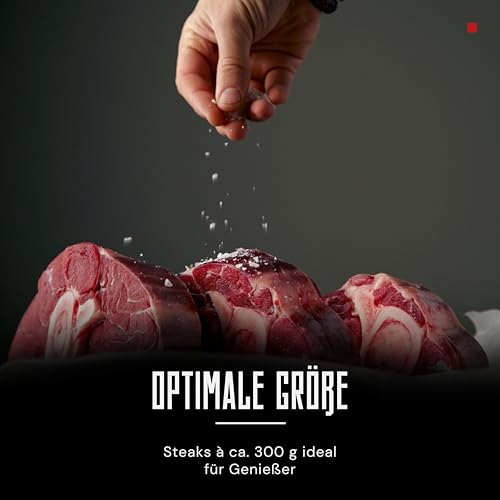 DER PFARÖLLER Wet Aged Rumpsteak – ca. 300 g Roastbeef/Striploin – 3 Wochen gereift – Premium Rindfleisch von der Oberpfälzer Färse – Für Grill, Pfanne & Sous-Vide – Vakuumverpackt (2 x 300 gr.)