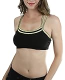 ToBeInStyle Women's Pack of 6 Cross-Back Sports Bras