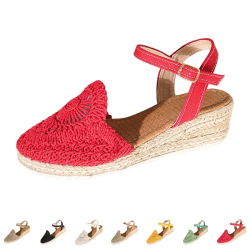 Sandales fermées à l'avant vintage à lanières et plateforme pour femme