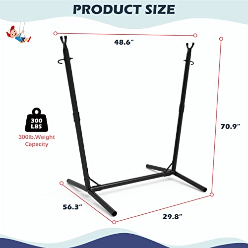 Hammock Chair With Stand,Heavy-Duty Hanging Chair With Stand, For Indoor Outdoor,Sturdy Swing Chair With Stand Max Load 350 Pounds…… (X-Large) #TOP3