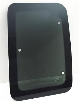Movable Passenger/Right Side Rear Access Door Quarter Window Glass Privacy Replacement for Ford F250HD F350 1999 / F250 F350 F650 F750 2000-2016 / F450 F550 2003-2016 2-Door Super Cab