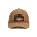 Grunt Style Embroidered American Flag Hat (Natural, One Size)