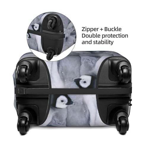 Cute Penguin1 Print Luggage Suitcase Cover Protector Luggage Washable Covers With Concealed Zipper4