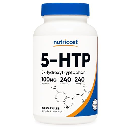 Nutricost 5-HTP 100mg, 240 Vegetarian Capsules (5-Hydroxytryptophan) - Non-GMO & Gluten Free