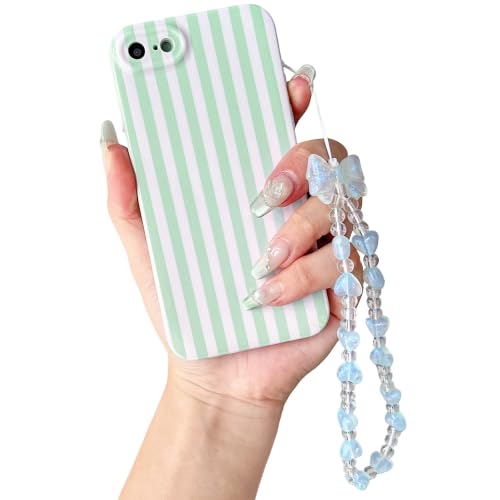 Coque fine iPhone 7 Plus avec chaîne de perles idée cadeau