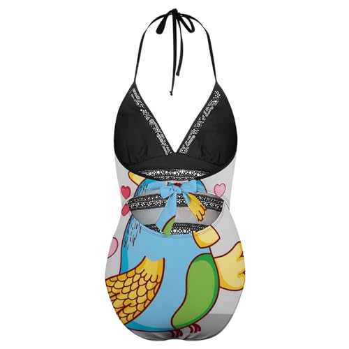 Bikini set une pièce oiseau mignon idéal pour vos vacances au soleil - 5