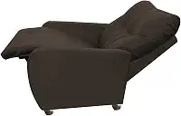Poltrona Para Extensão De Cílios Reclinável Suede Imperio Moderno Marrom