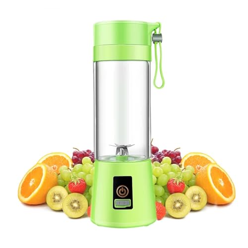 Avilia Mixer Smoothie Frullatore Portatile Ricaricabile USB: Milk Shaker con Bicchiere Staccabile per un Mix Perfetto – Scopri l’Innovazione nei Frullatori Portatili. 10x10x27 cm, Verde.