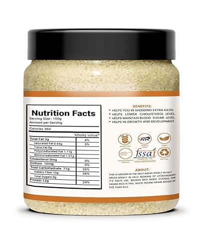Image of Avlokan Samak Rice (Barnyard Millet) 250gm | samo Rice| samak chawal |, Whole Grain, Vrat ke chawal | Healthy Fasting Food