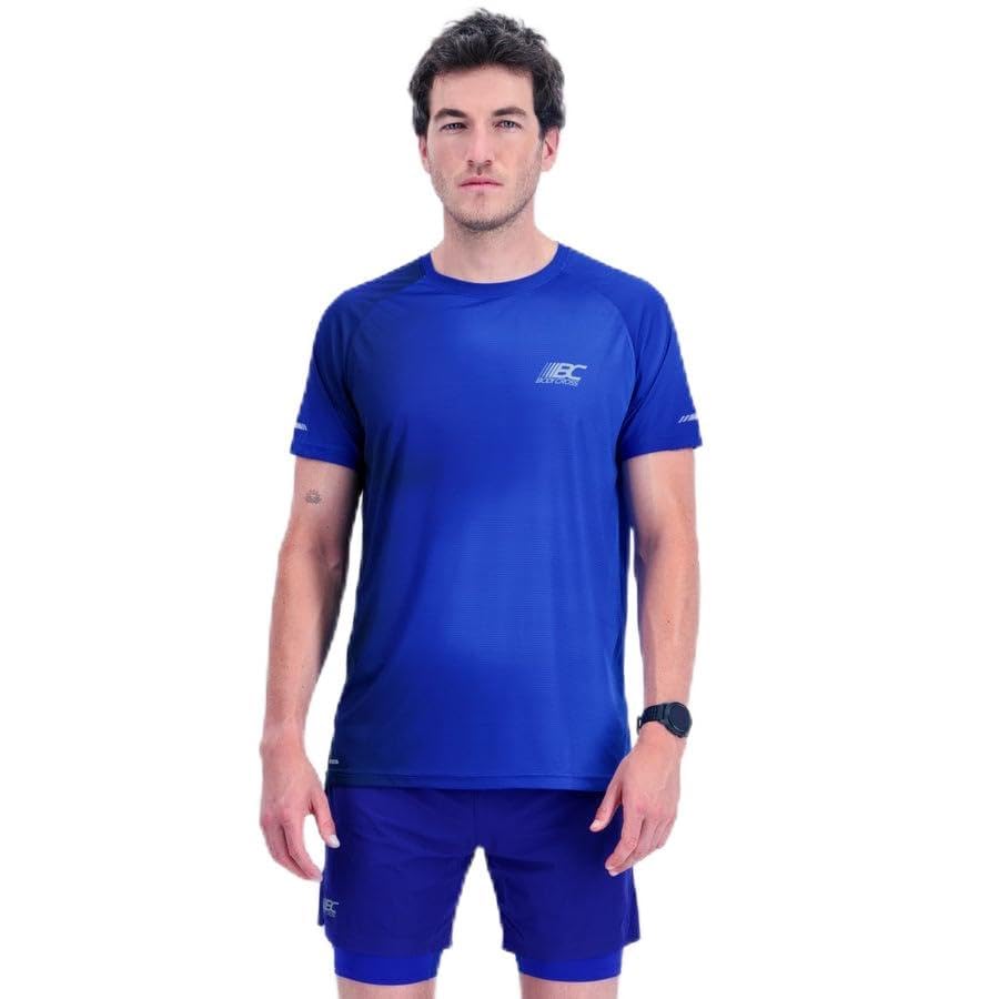 T-Shirt Éco-Recyclé Homme BODYCROSS Maillot Respirant Sport Courir et Trail