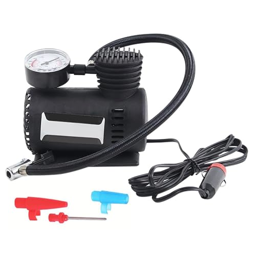 Inflador de neumáticos de 12 V CC NEMO DE COMPRESOR DE AIRE PORTABLE Inflador con medidor de presión para el neumático de bicicleta de automóvil
