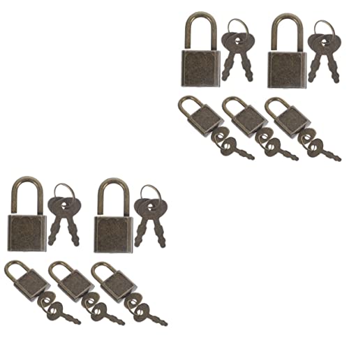HEMOTON 10ensembles Coffret De Serrures Anciennes Plastique avec Clé pour Boîtes à Jouets Et Coffres Au Trésor Accessoires pour Garçon Fille Et Décor Vintage