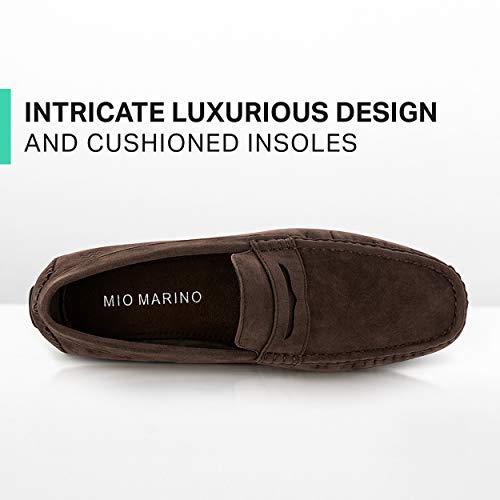 Mio Marino Mens Loafers and Slip On - Suede Casual Shoes for Men - Hand Stitched - Comfortable and Walking Friendly3