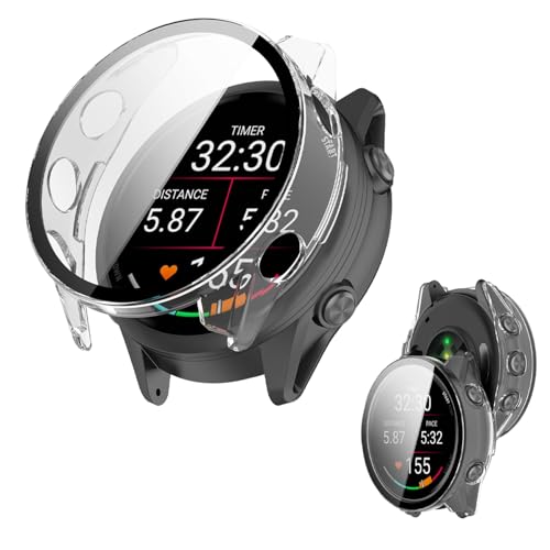 Garmin Forerunner 570 47MM �p �P�[�X �J�o�[ �K���X�t�C������̌^�P�[�X �yNOUKAJU�zFor Garmin Forerunner 570 47MM �X�}�[�g�E�H�b�` �P�[�X �ی�t�B���� PC+�����K���X�t �J�o�[ ��̌^